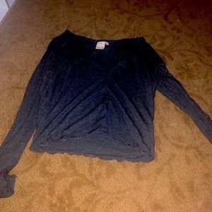 black/grey long sleeve size small
